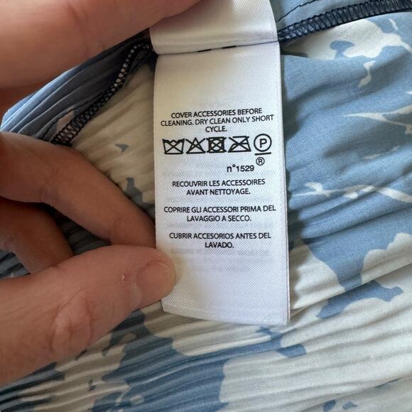 Polo Ralph Lauren Blue Floral Mini Dress Pleated - Picture 8 of 12